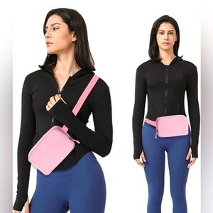 Women’s Pink Belt Bag Crossbody Fanny Pack